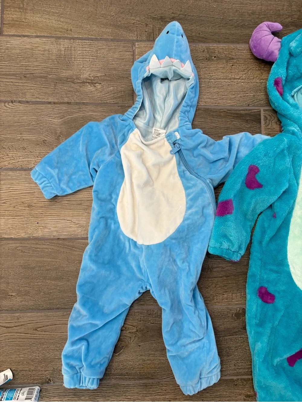 Blue Shark Infant Hooded One-Piece Costume